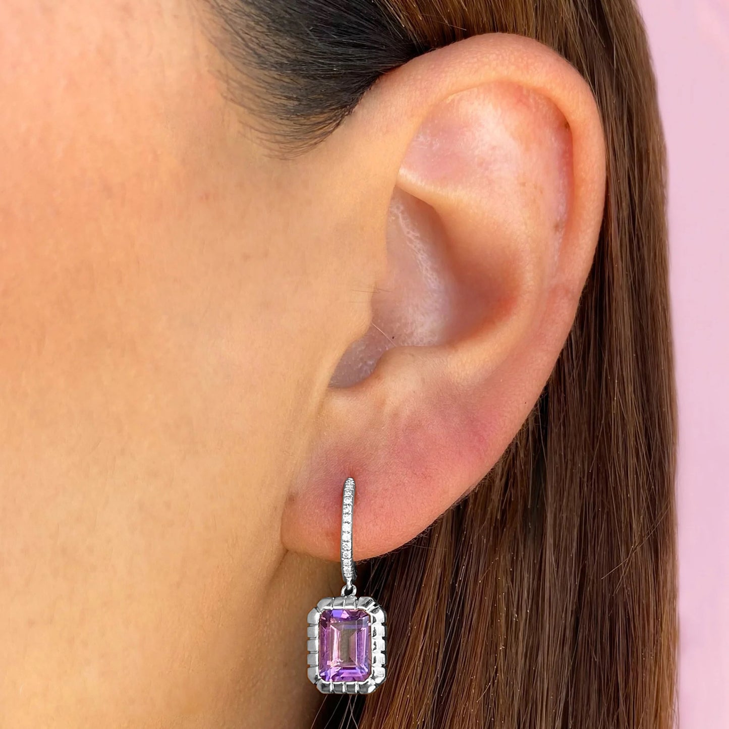 amethyst gemstone earrings for women