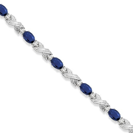 blue sapphire and diamond bracelet