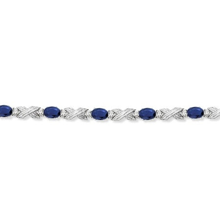 blue sapphire and diamond bracelet
