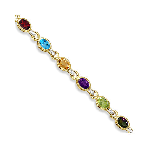 multicolor gemstone bracelet