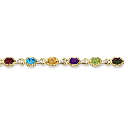 multicolor gemstone bracelet