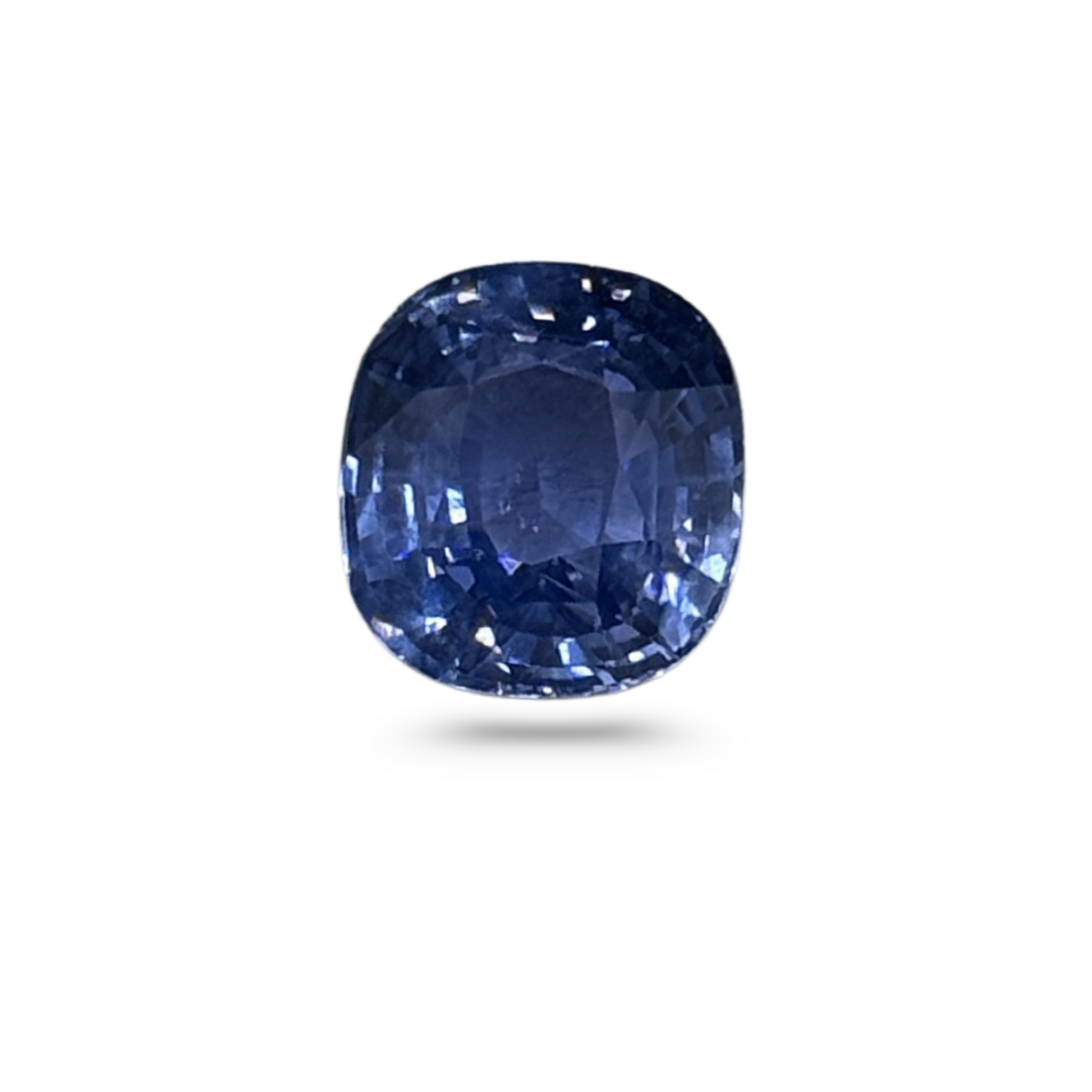 Certified 7.60 Carat Blue Sapphire – Cushion Cut Natural Gemstone