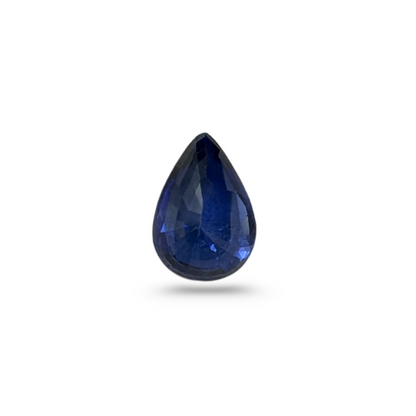 Certified 3.05 Carat Blue Sapphire – Pear Shape Natural Gemstone