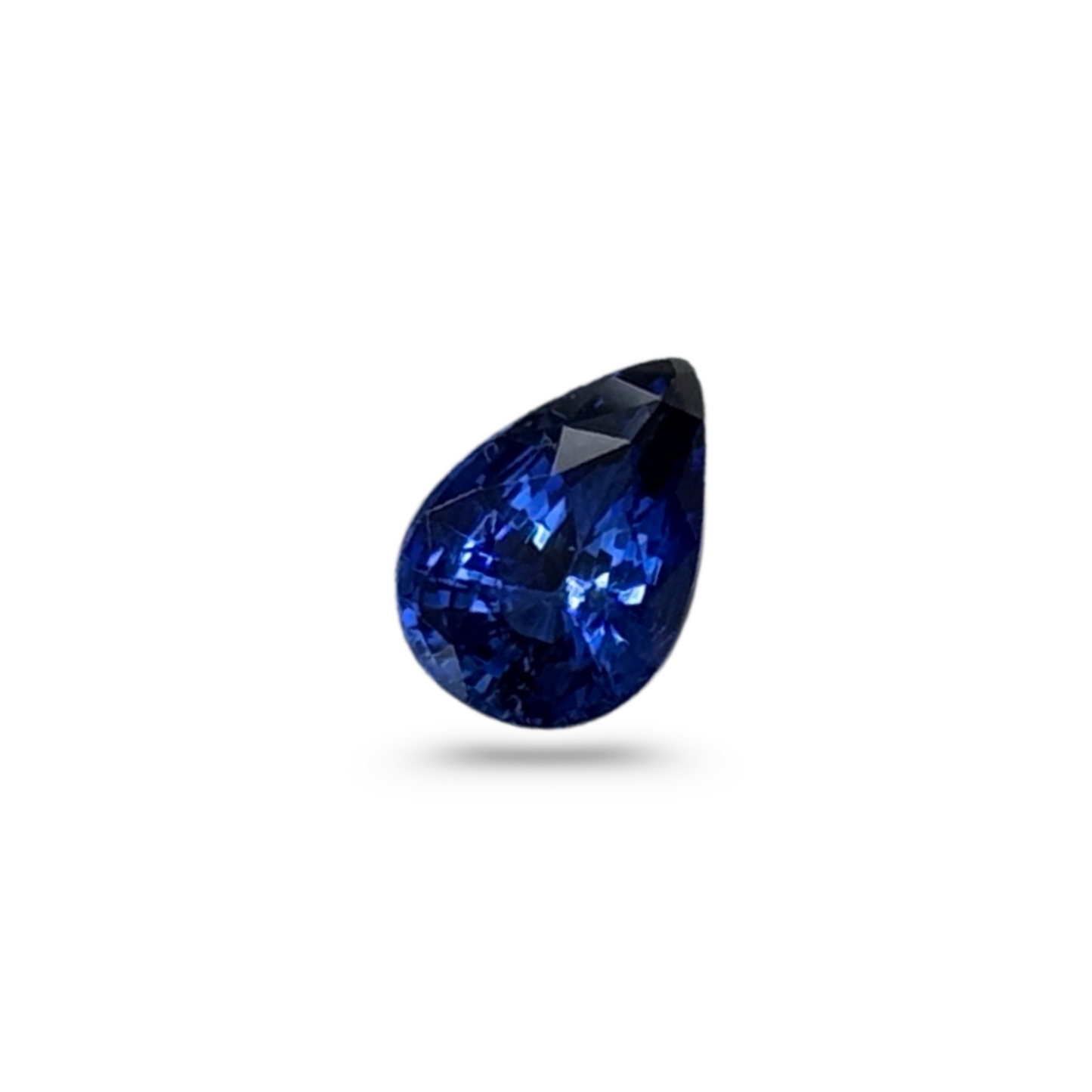 Certified 3.05 Carat Blue Sapphire – Pear Shape Natural Gemstone