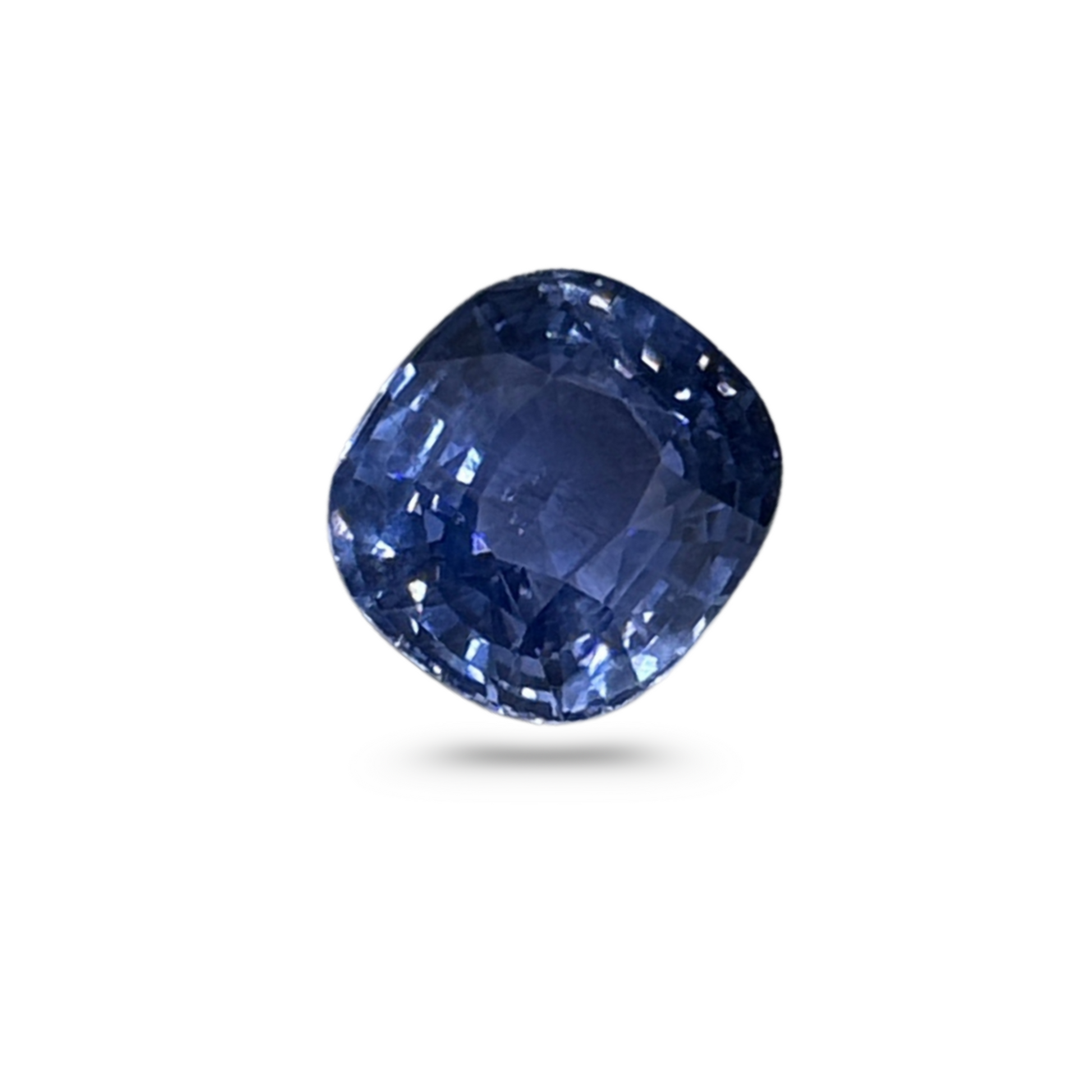 Certified 7.60 Carat Blue Sapphire – Cushion Cut Natural Gemstone