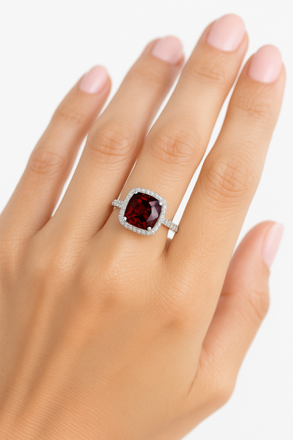 natural tourmaline gemstone diamond ring in Dubai