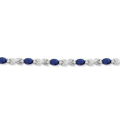 blue sapphire and diamond bracelet
