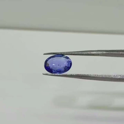 1.77 Carat Natural Blue Sapphire Oval Cut Gemstone