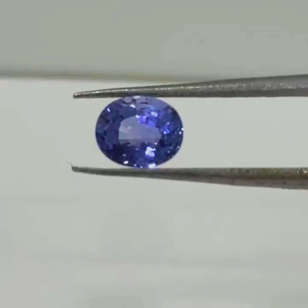 1.72 Carat Natural Blue Sapphire Oval Cut Stone